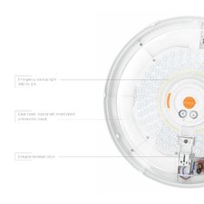 LED Світильник аварійний накладний з датчиком руху VIDEX 30W 2700-6500K 220V
